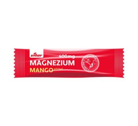 Vitar MAGNÉZIUM 400 mg+ vitamíny B6 a C s príchuťou manga, (20sáčkov)