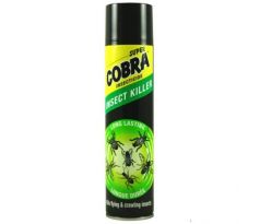 COBRA sprej UNI lietajúci aj lezúci hmyz 400 ml (čierny)