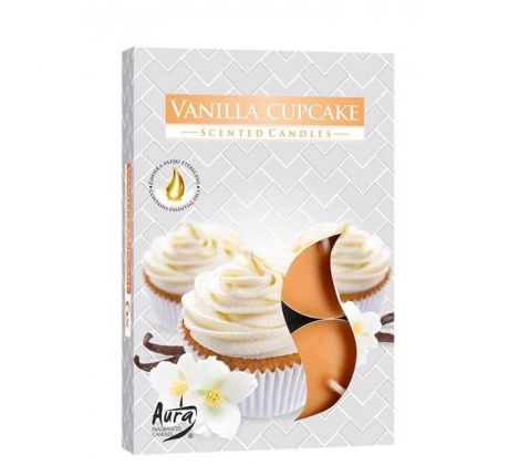 Čajové sviečky Vanilla Cupcake (6 ks)