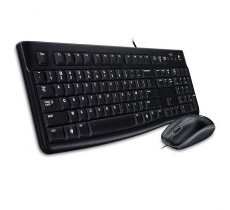 Klávesnica Logitech MK 120, USB, SK/CZ + optická myš